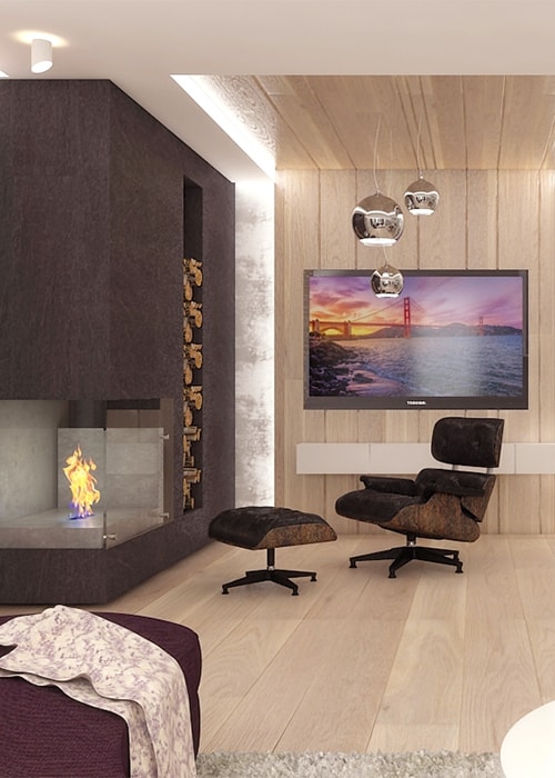 livingroom with fireplace interior design
